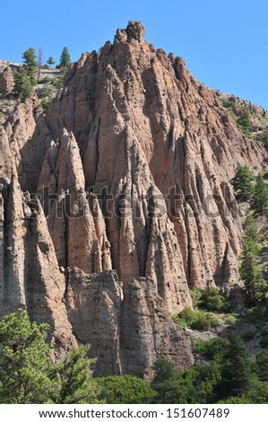 Curecanti National Recreation Area, Colorado/ Curecanti/ The Blue Mesa Reservoir/The dam of the Gunnison River created this recreation area in western colorado, with hoo doos, trails, water recreation
