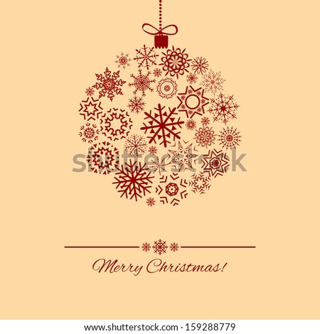 Christmas Ball - Vector, Illustration - 159288779 : Shutterstock