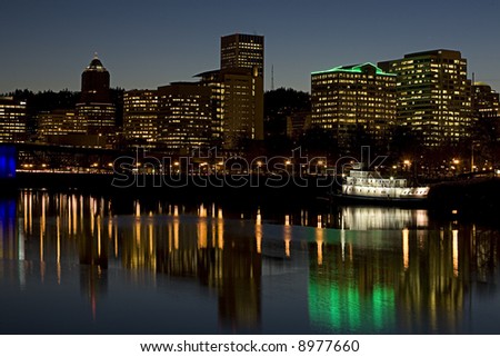 downtown Portland Oregon river front