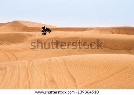 Quad bike in the Dubai desert