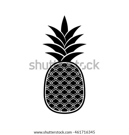 vector images illustrations and cliparts black vector pineapple icon isolated on white background hqvectors com black vector pineapple icon isolated on