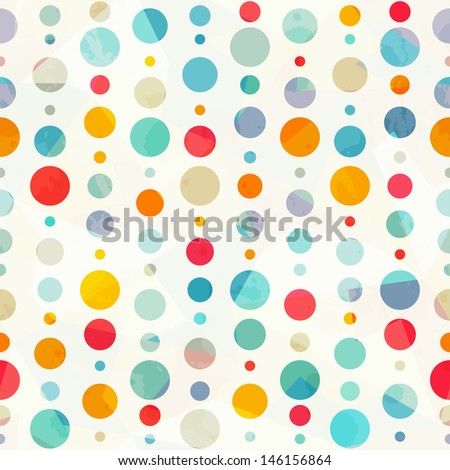 colored circle seamless pattern