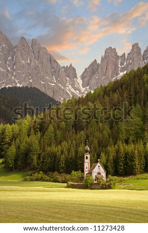 Church in the European Alps