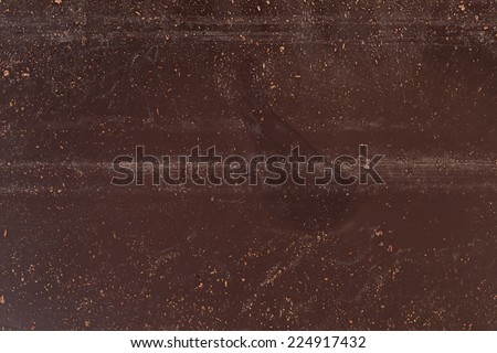 texture of back of chocolate bar, close up