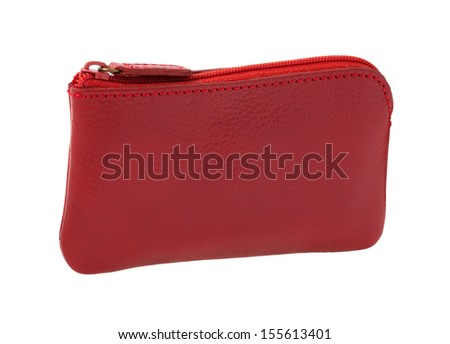 Makeup bag isolated on white background