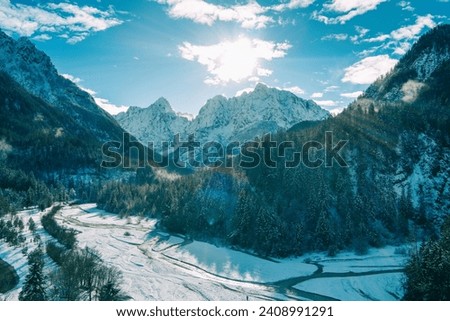 Foto Bild Sonnenaufgang im Triglav Nationalpark