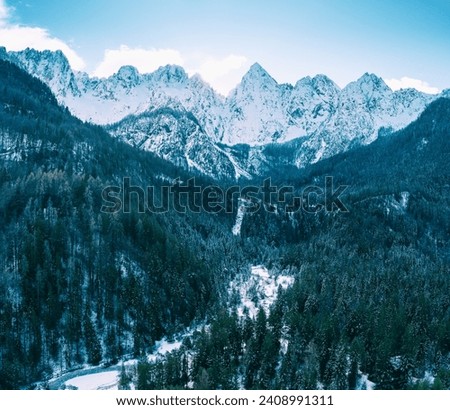 Similar – Foto Bild Sonnenaufgang im Triglav Nationalpark