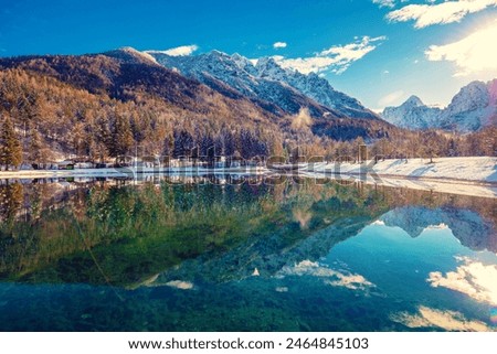 Similar – Foto Bild Sonnenaufgang im Triglav Nationalpark