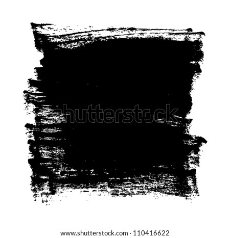 Black grungy vector abstract hand-painted background