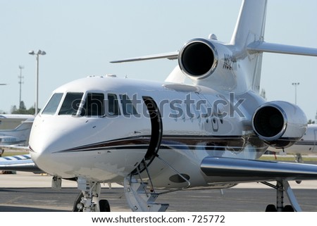 Jet falcon business jet ready for you