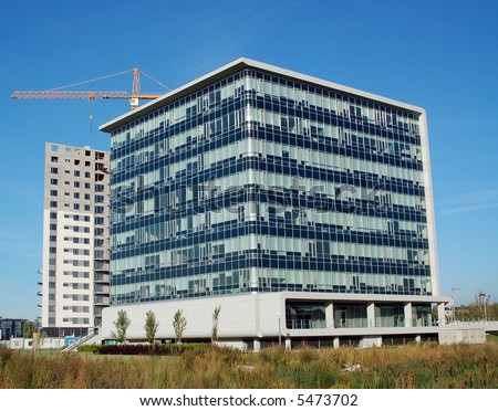 Modern Bank office building