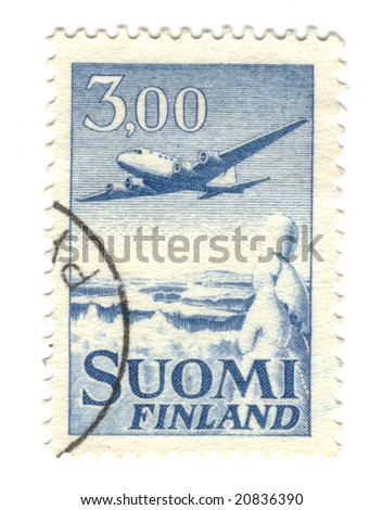 Old stamp from Finland