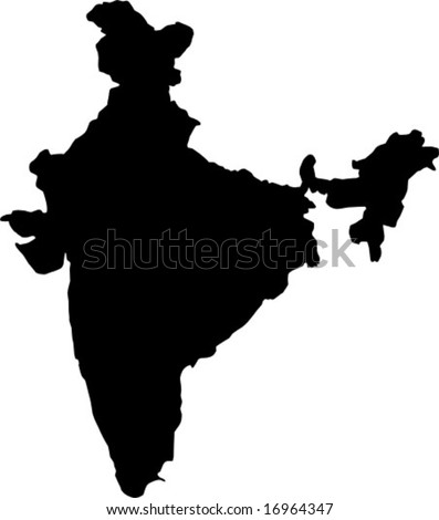 vector map of india