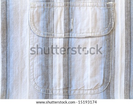 Striped shirt pocket background