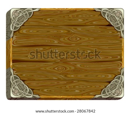 Vector wooden board