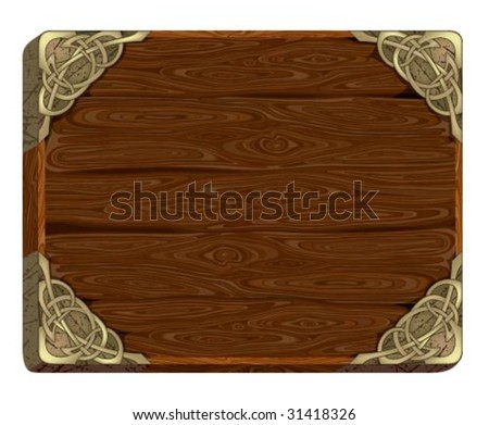 Vector wooden board