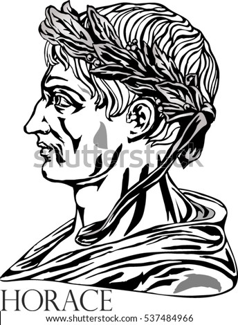 Ancient Roman poet Horace.