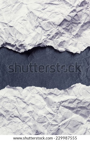 Torn Paper with space for text on gray background