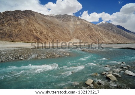 River in North India