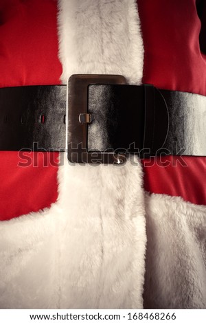 Santa Claus belt closeup