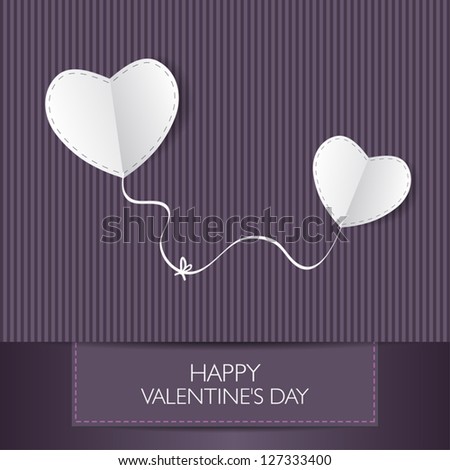 Valentine\'s card with text \