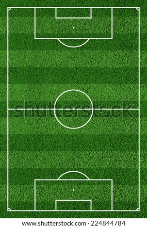 Top view of soccer field or football field