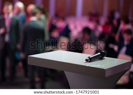 Image, Stock Photo program announcer