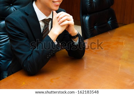 Men suit that is an important meeting