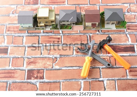Brick and house model