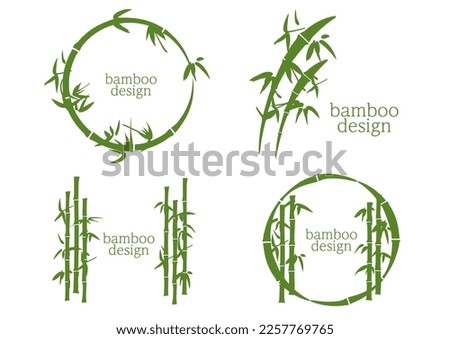 Bamboo bamboo grove logo emblem