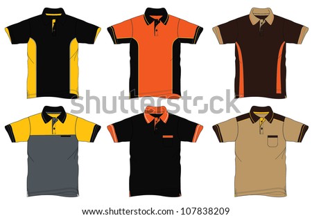 Uniform Polo Shirt Design Stock Vector 107838209 : Shutterstock