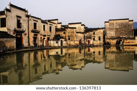 Ancient Villages in China, World Heritage Site by UNESCO, traditional Chinese architectures and carvings