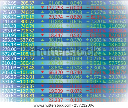 Stock Market board blue,vector