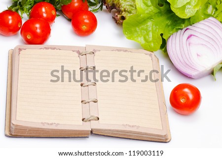 notes  of food eaten throughout the day when on a diet