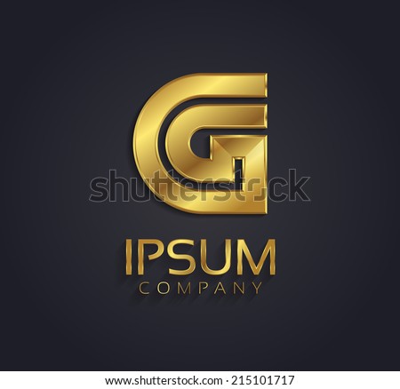 Beautiful Vector Graphic Gold Alphabet / Letter G / Symbol - 215101717 ...