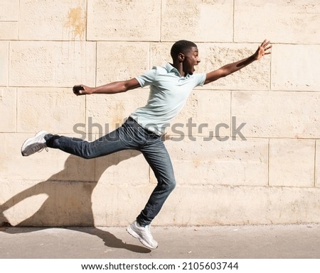 Similar – Image, Stock Photo Man reaches into a laundry basket