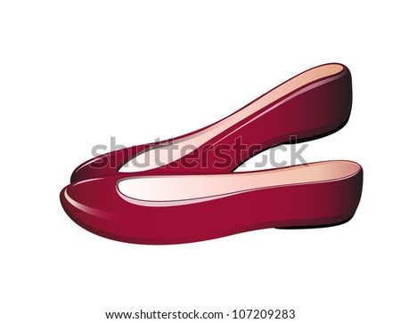 Vector Flat Shoes - 107209283 : Shutterstock