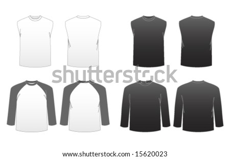 Vector Muscle Shirt Template | Download Free Vector Art | Free-Vectors