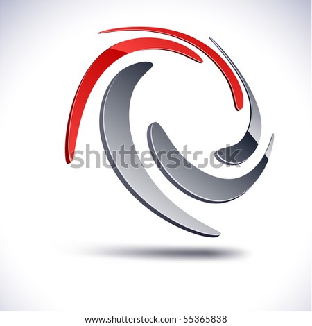 Abstract 3d Vector Icon Such Logos. - 55365838 : Shutterstock