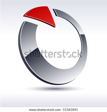 Abstract 3d vector icon such logos.