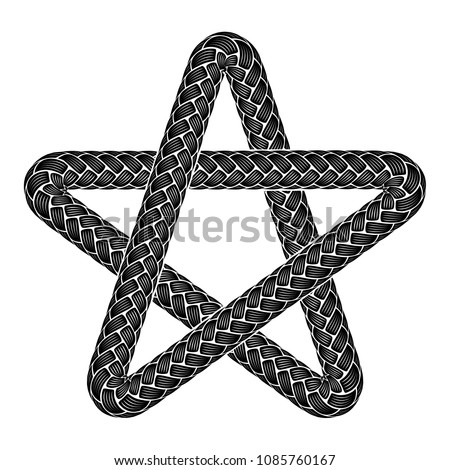 Star shoeslaces icon. Simple illustration of star shoeslaces vector icon for web design isolated on white background