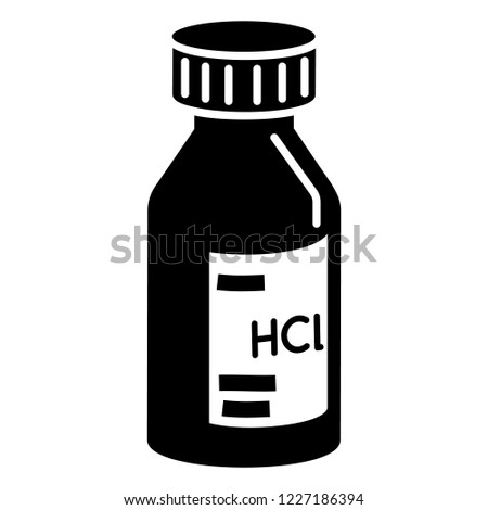 Hcl solution icon. Simple illustration of Hcl solution vector icon for web design isolated on white background