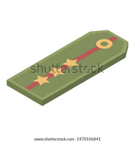 Military pagon icon. Isometric of military pagon vector icon for web design isolated on white background