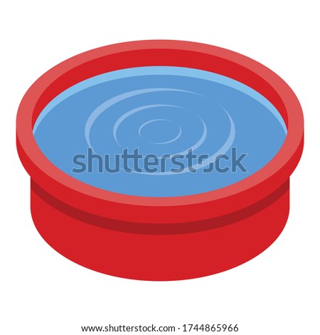 Wash water basin icon. Isometric of wash water basin vector icon for web design isolated on white background