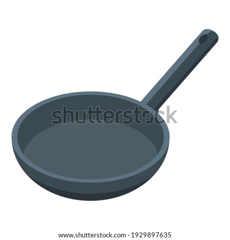 Cuisine wok pan icon. Isometric of cuisine wok pan vector icon for web design isolated on white background