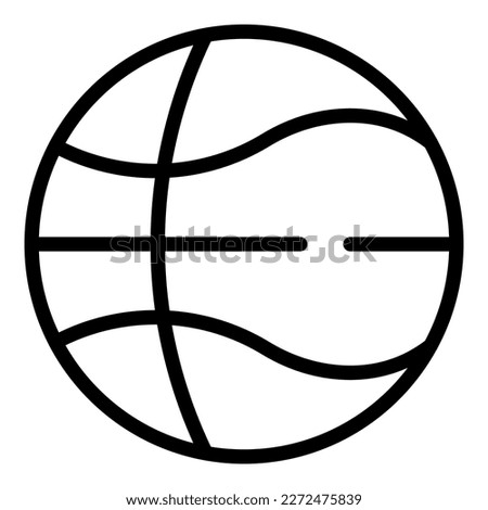 Basketball ball icon outline vector. Shop goods. Sport store