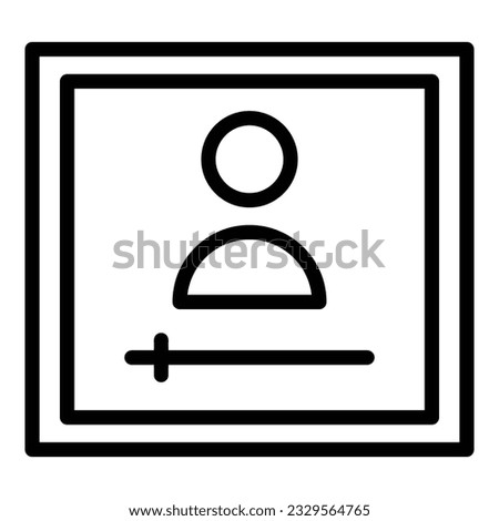 Play video icon outline vector. Screen distance. Watch button