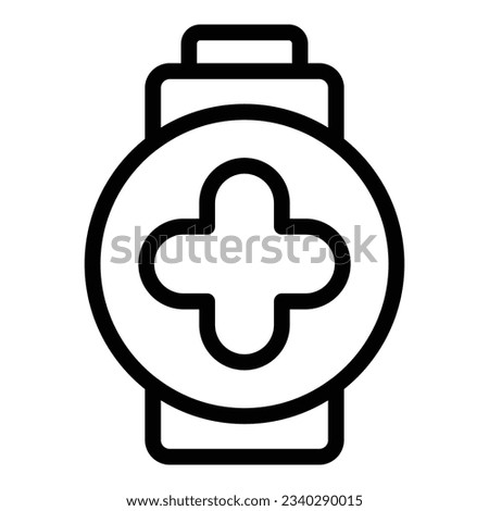 Battery plus energy icon outline vector. Load status. Charge electric