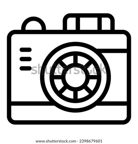 Professional digicam device icon outline vector. Modern shooting gadget. Photographic snapshot tool