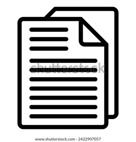 Files text document icon outline vector. Online vocal record. Convert aide